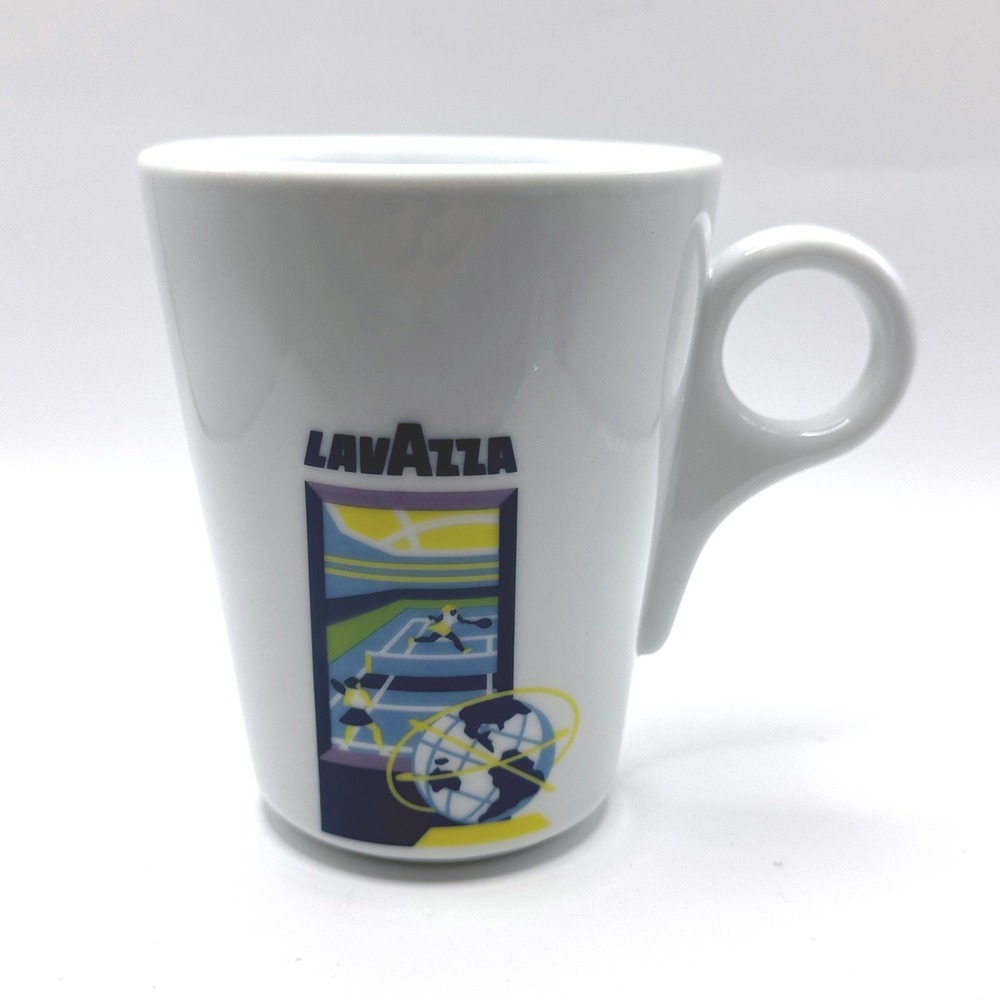 Lavazza US Open Limited Edition Coffee Mug OS White Italy IPA Ceramic NIB